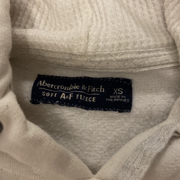 Abercrombie & Fitch white hoodie in XS - Picture 2 of 2